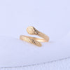 Ig Style Cool Style Snake Stainless Steel Plating 18k Gold Plated Open Rings