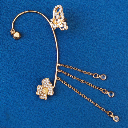 1 Pair Simple Style Flower Inlay Copper Zircon Earrings