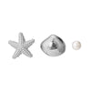 1 Pair Simple Style Korean Style Starfish Sterling Silver Gold Plated Silver Plated Ear Studs