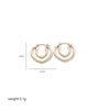 1 Pair Elegant Sweet Commute Heart Shape Plating Stainless Steel 18k Gold Plated Earrings