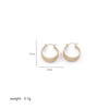 1 Pair Elegant Sweet Commute Heart Shape Plating Stainless Steel 18k Gold Plated Earrings