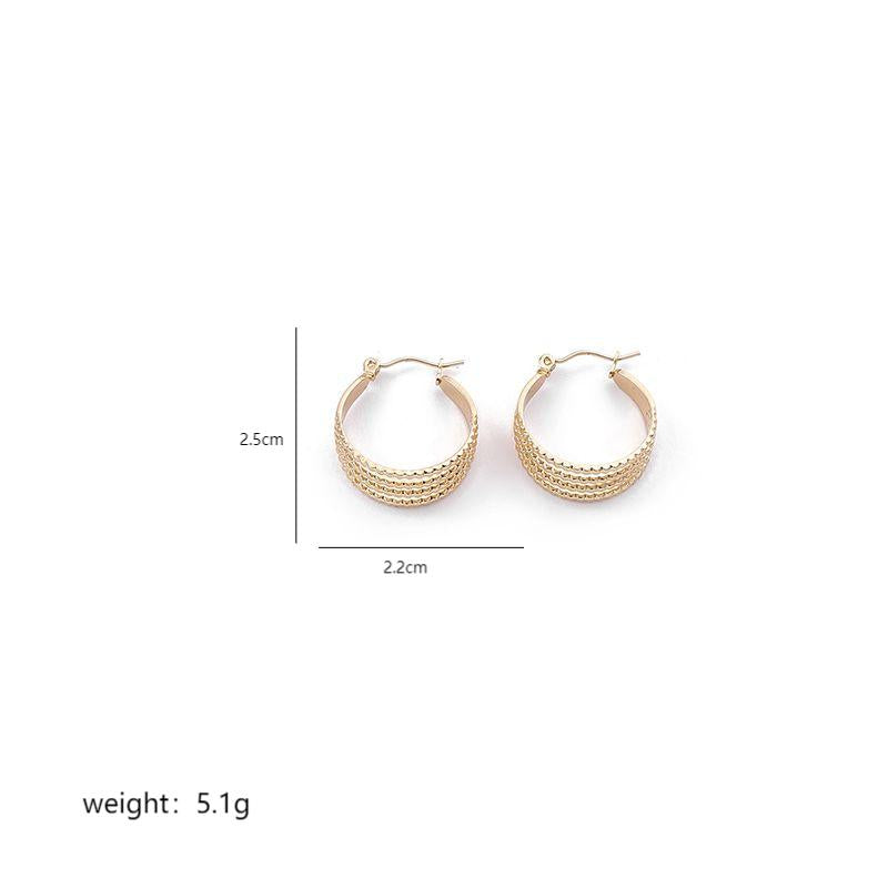 1 Pair Elegant Sweet Commute Heart Shape Plating Stainless Steel 18k Gold Plated Earrings