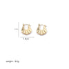 1 Pair Elegant Sweet Commute Heart Shape Plating Stainless Steel 18k Gold Plated Earrings