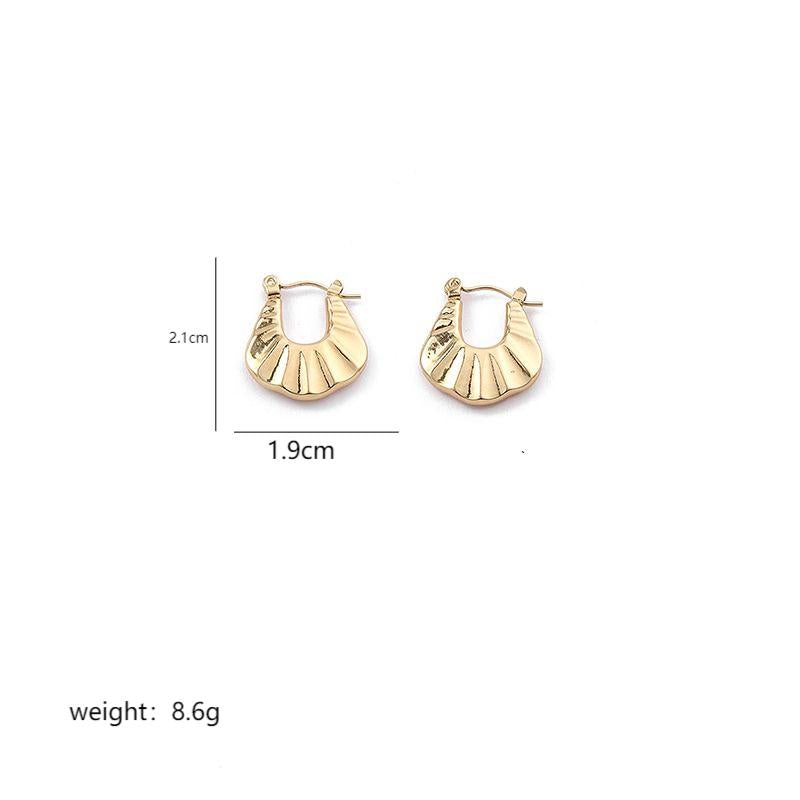 1 Pair Elegant Sweet Commute Heart Shape Plating Stainless Steel 18k Gold Plated Earrings