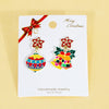 1 Pair Princess Cute Sweet Santa Claus Snowman Snowflake Irregular Alloy Ear Studs