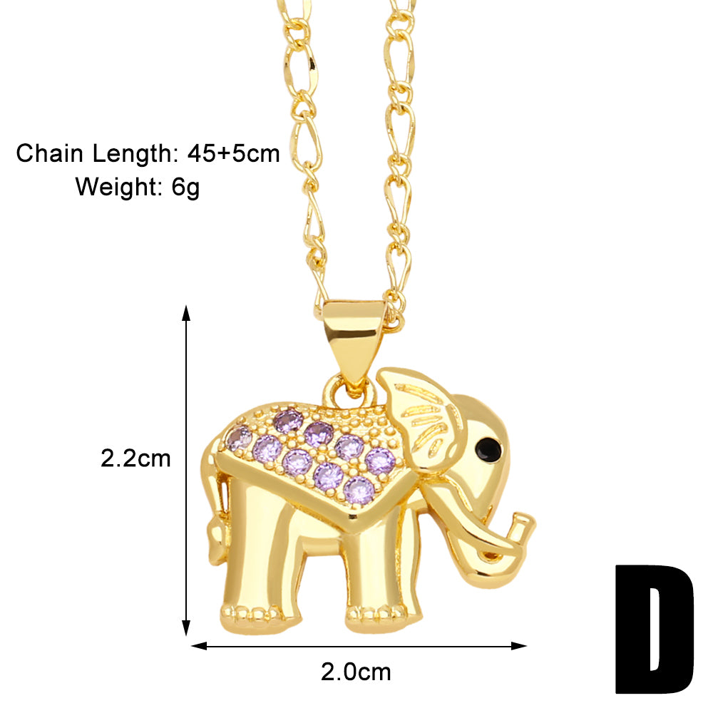 Modern Style Simple Style Eye Copper Plating Inlay Zircon 18k Gold Plated Pendant Necklace