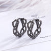 1 Pair Elegant Streetwear Geometric Plating Copper Earrings