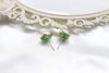 1 Pair Retro Geometric Inlay Copper Artificial Pearls Ear Studs