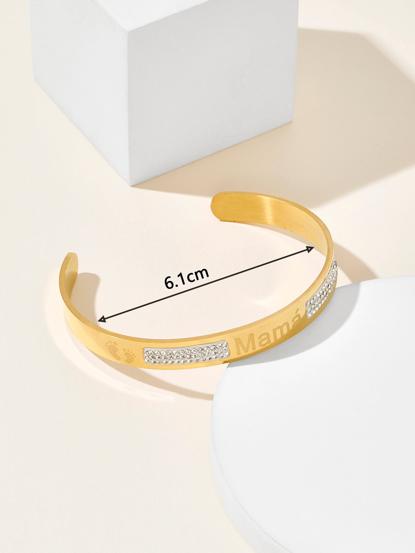 Simple Style Solid Color Stainless Steel Plating 18k Gold Plated Bangle