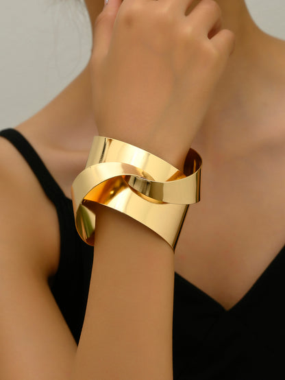 Punk Geometric Alloy Women's Bangle