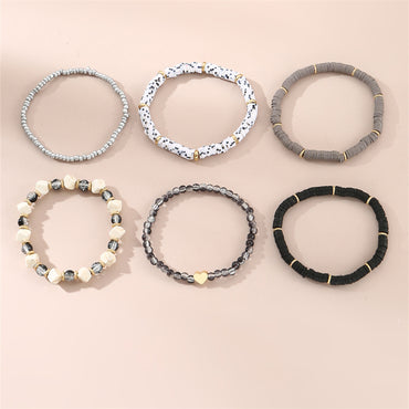 Vintage Style Letter Seed Bead Soft Clay Wholesale Bracelets