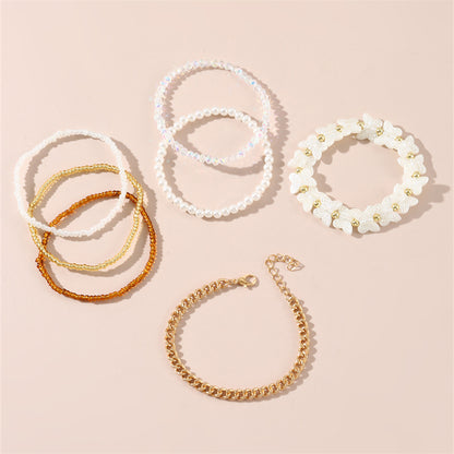 Vintage Style Letter Seed Bead Soft Clay Wholesale Bracelets