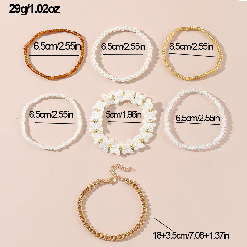 Vintage Style Letter Seed Bead Soft Clay Wholesale Bracelets