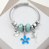 Original Design Flower Stainless Steel Plating Bangle