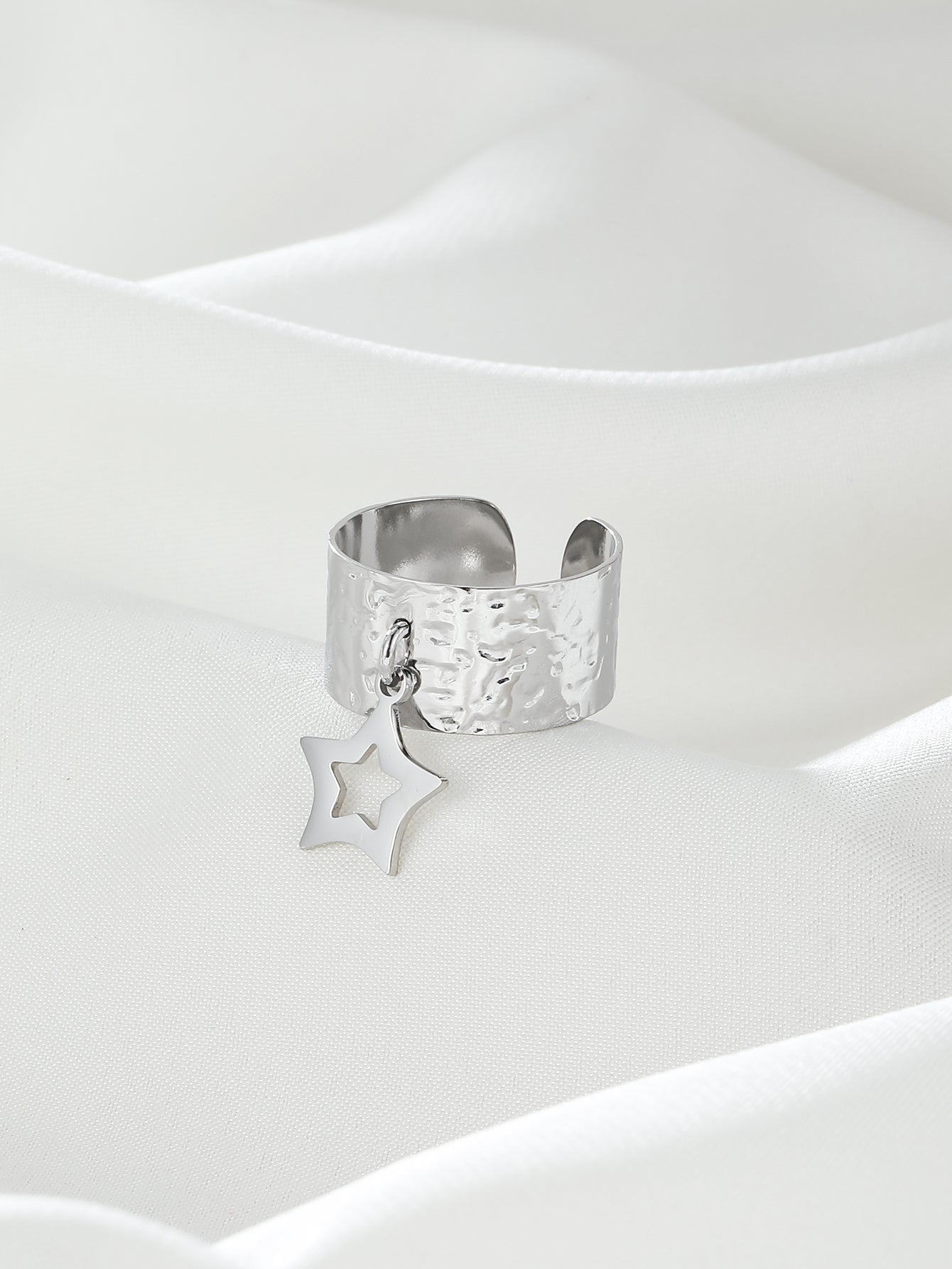 Simple Style Star Stainless Steel Plating 18k Gold Plated Charm Rings