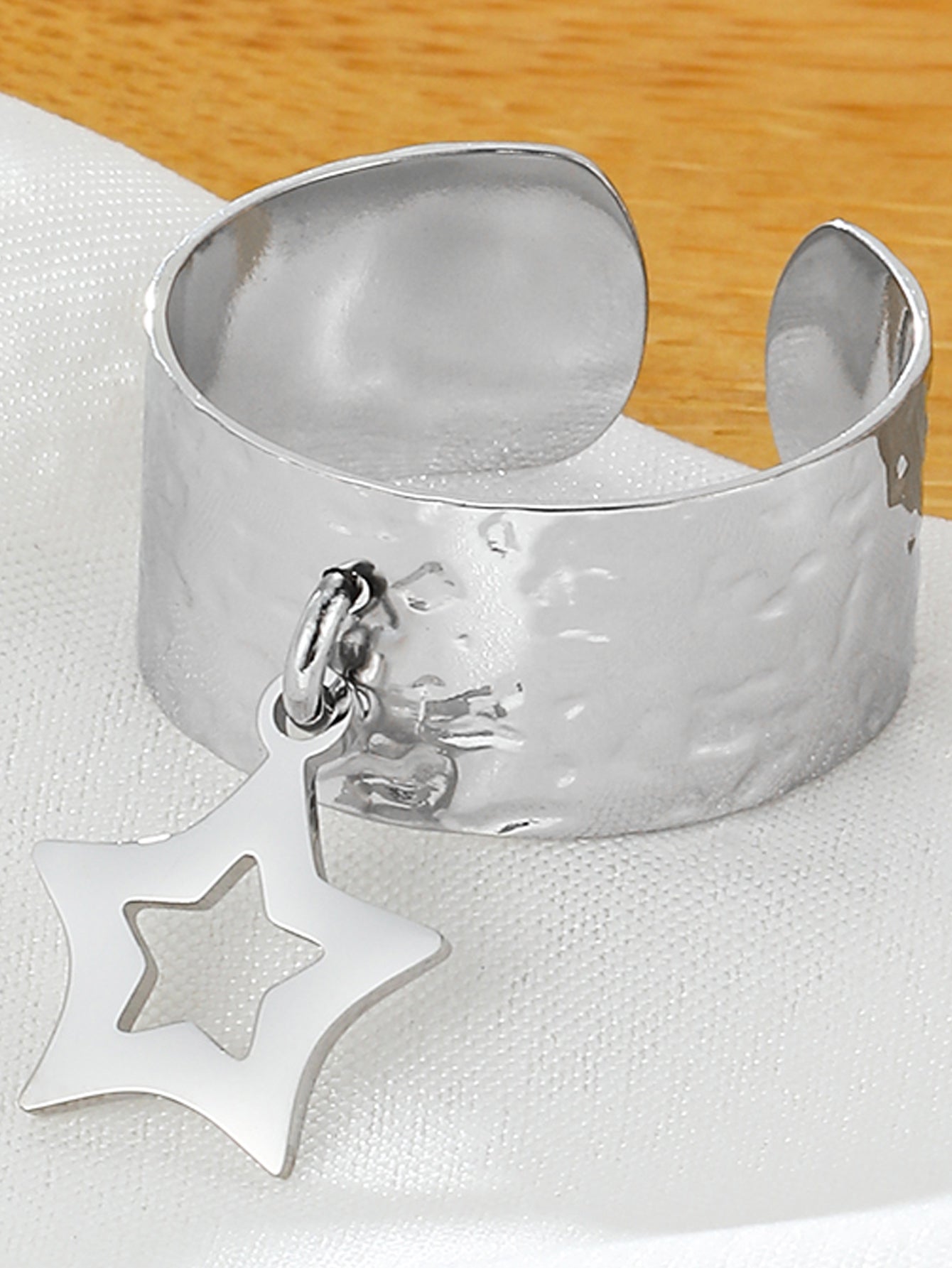 Simple Style Star Stainless Steel Plating 18k Gold Plated Charm Rings