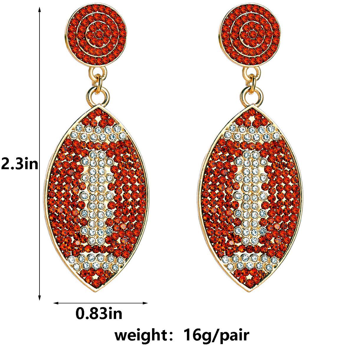 1 Pair Simple Style Classic Style Flower Plating Inlay Alloy Artificial Rhinestones Gold Plated Drop Earrings