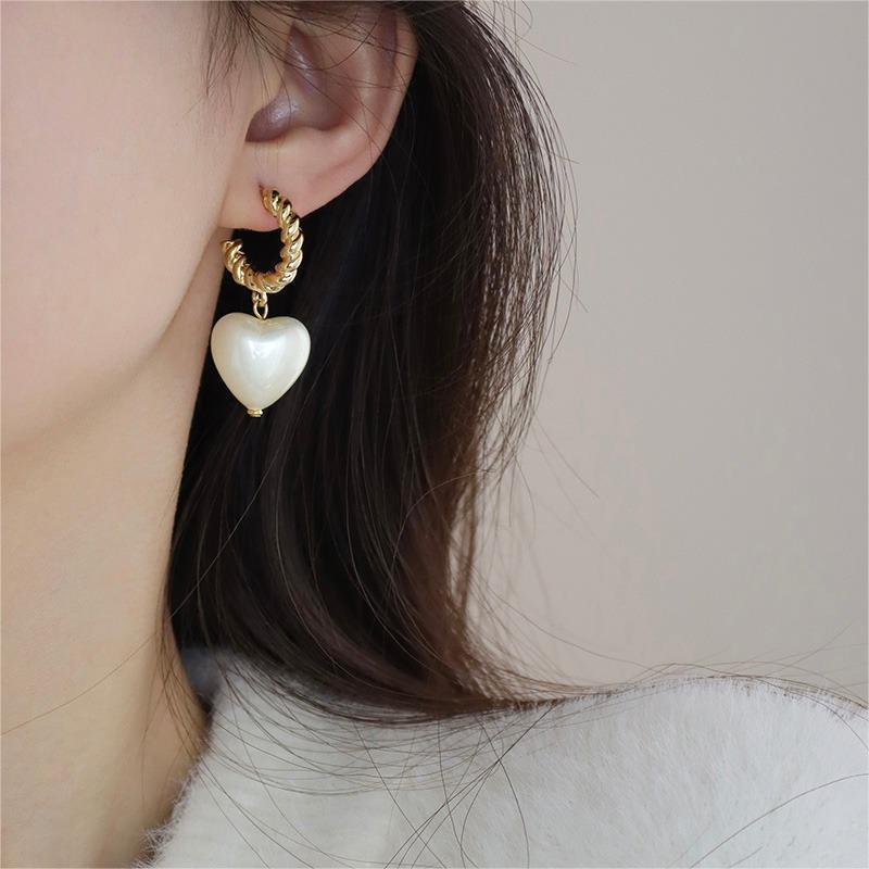 Fashion Bow Knot Alloy Plating Inlay Artificial Gemstones Pearl Women's Drop Earrings 1 Pair