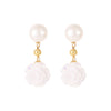 1 Pair Simple Style Round Plating Sterling Silver Gold Plated Silver Plated Drop Earrings