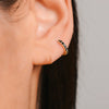 1 Pair Casual Simple Style Round Plating Inlay Copper Zircon Gold Plated Silver Plated Earrings