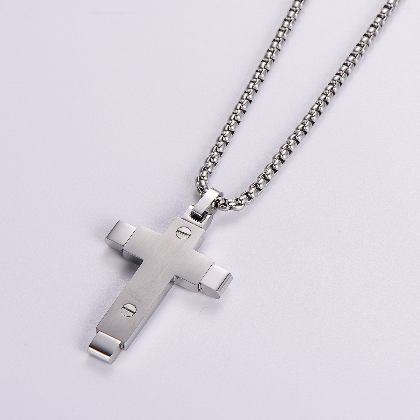 Streetwear Cross 304 Stainless Steel Plating Men'S