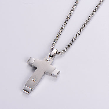 Streetwear Cross 304 Stainless Steel Plating Men'S