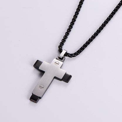 Streetwear Cross 304 Stainless Steel Plating Men'S