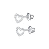 1 Pair Simple Style Cross Star Butterfly Plating Inlay Stainless Steel Zircon Ear Studs