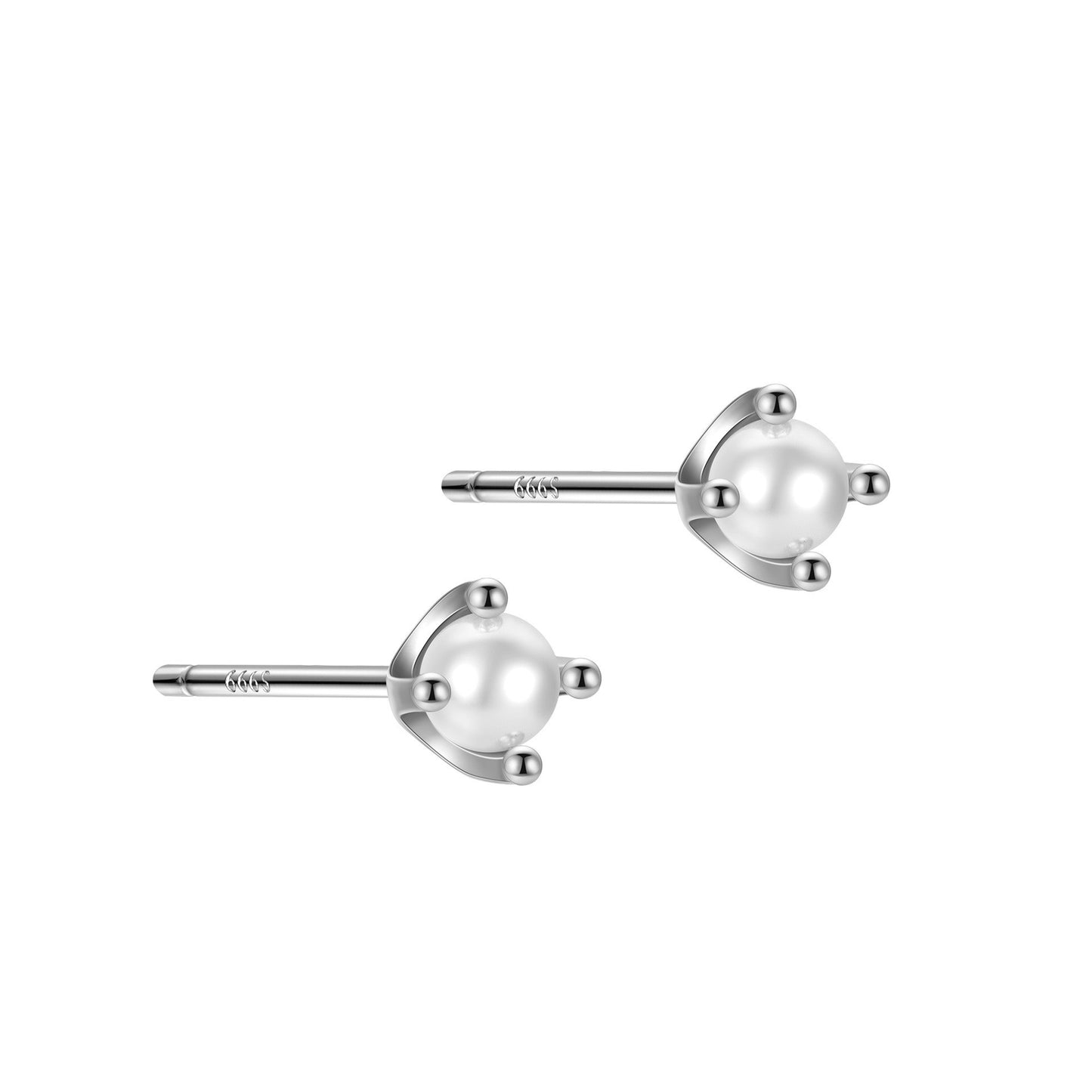 1 Pair Simple Style Doll Constellation Crown Plating Inlay Sterling Silver Zircon Ear Studs