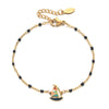 Vintage Style Ship Stainless Steel Seed Bead Enamel Plating Bracelets