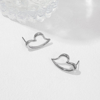 1 Pair Nordic Style Vintage Style Heart Shape Plating Alloy Ear Studs