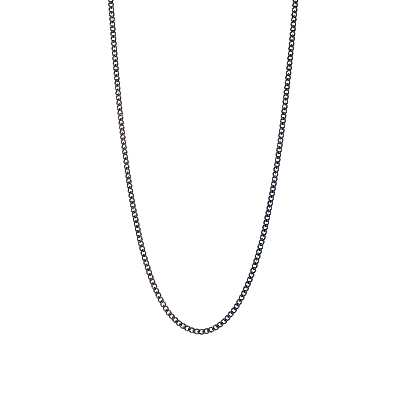 Simple Style Solid Color Titanium Steel Plating Necklace