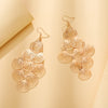 1 Pair Simple Style Classic Style Shell Plating Iron Gold Plated Drop Earrings