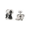 1 Pair Cartoon Style Cartoon Character Plating Titanium Steel Ear Studs