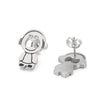 1 Pair Cartoon Style Cartoon Character Plating Titanium Steel Ear Studs