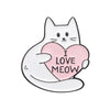 Cartoon Style Cat Alloy Stoving Varnish Unisex Brooches