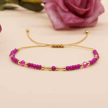 Bohemian Color Block Glass Women's Bracelets