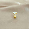 1 Piece Sweet Heart Shape Plating Stainless Steel Ear Studs