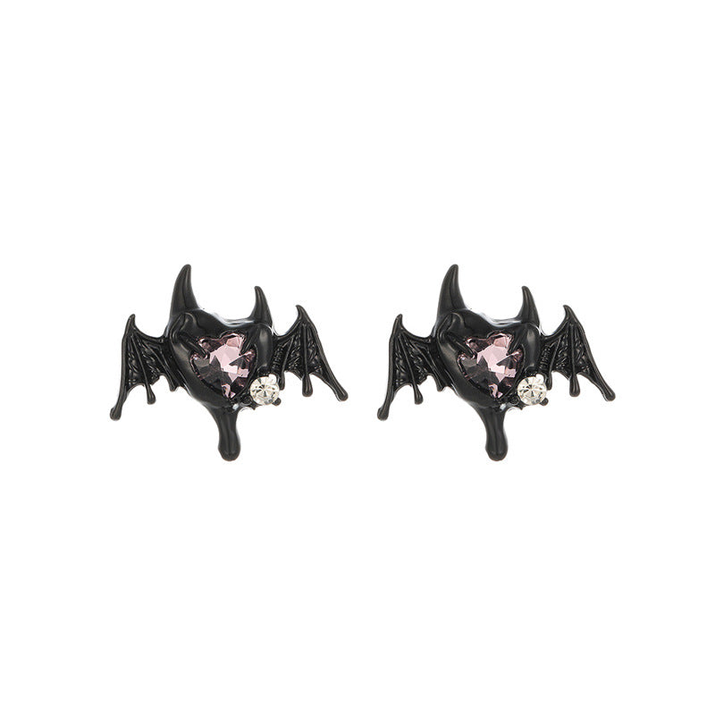 1 Pair Vintage Style Bat Alloy Ear Studs