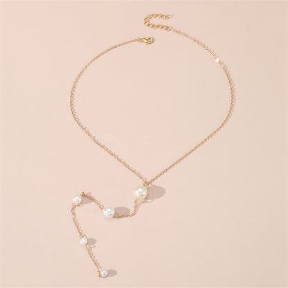 Simple Style Butterfly Imitation Pearl Alloy Wholesale Pendant Necklace