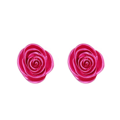 1 Pair Vintage Style Flower Plating Alloy Ear Studs