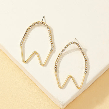 1 Pair Vintage Style Heart Shape Plating Alloy Ear Studs