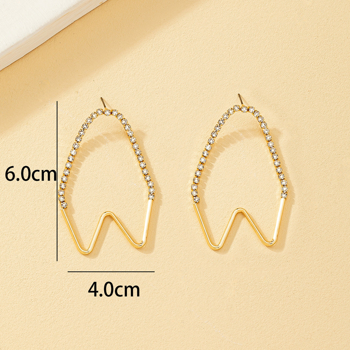 1 Pair Vintage Style Heart Shape Plating Alloy Ear Studs