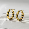 1 Pair Simple Style Round Water Droplets Strawberry Plating Stainless Steel 18k Gold Plated Drop Earrings