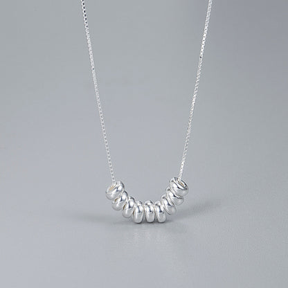 Ig Style Geometric Sterling Silver Plating Necklace