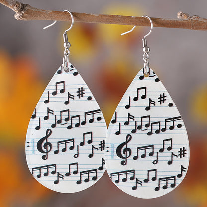 1 Pair Retro Water Droplets Arylic Drop Earrings