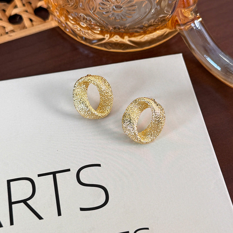 1 Pair Elegant Streetwear Solid Color Alloy White Gold Plated Gold Plated Ear Studs