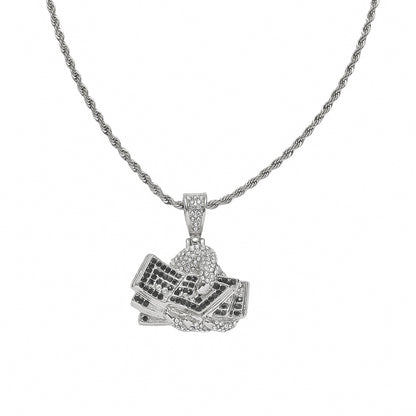 Hip-hop Streetwear Geometric Zircon Alloy Wholesale Pendant Necklace