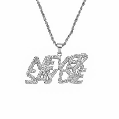 Hip-hop Letter Zircon Alloy Wholesale Pendant Necklace