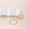 1 Piece Simple Style Solid Color Plating Stainless Steel 18k Gold Plated Earrings